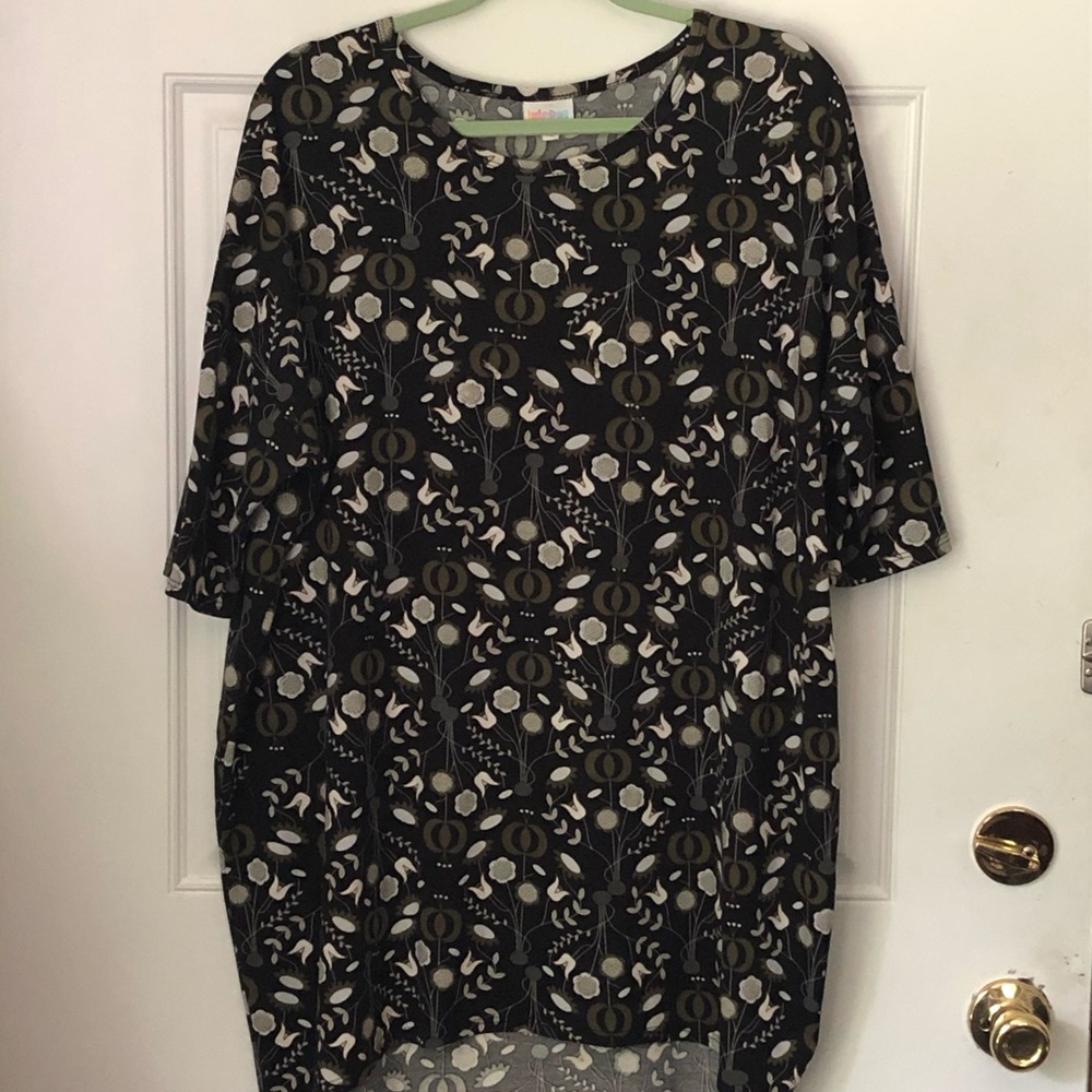 Black and Olive Green Tunic